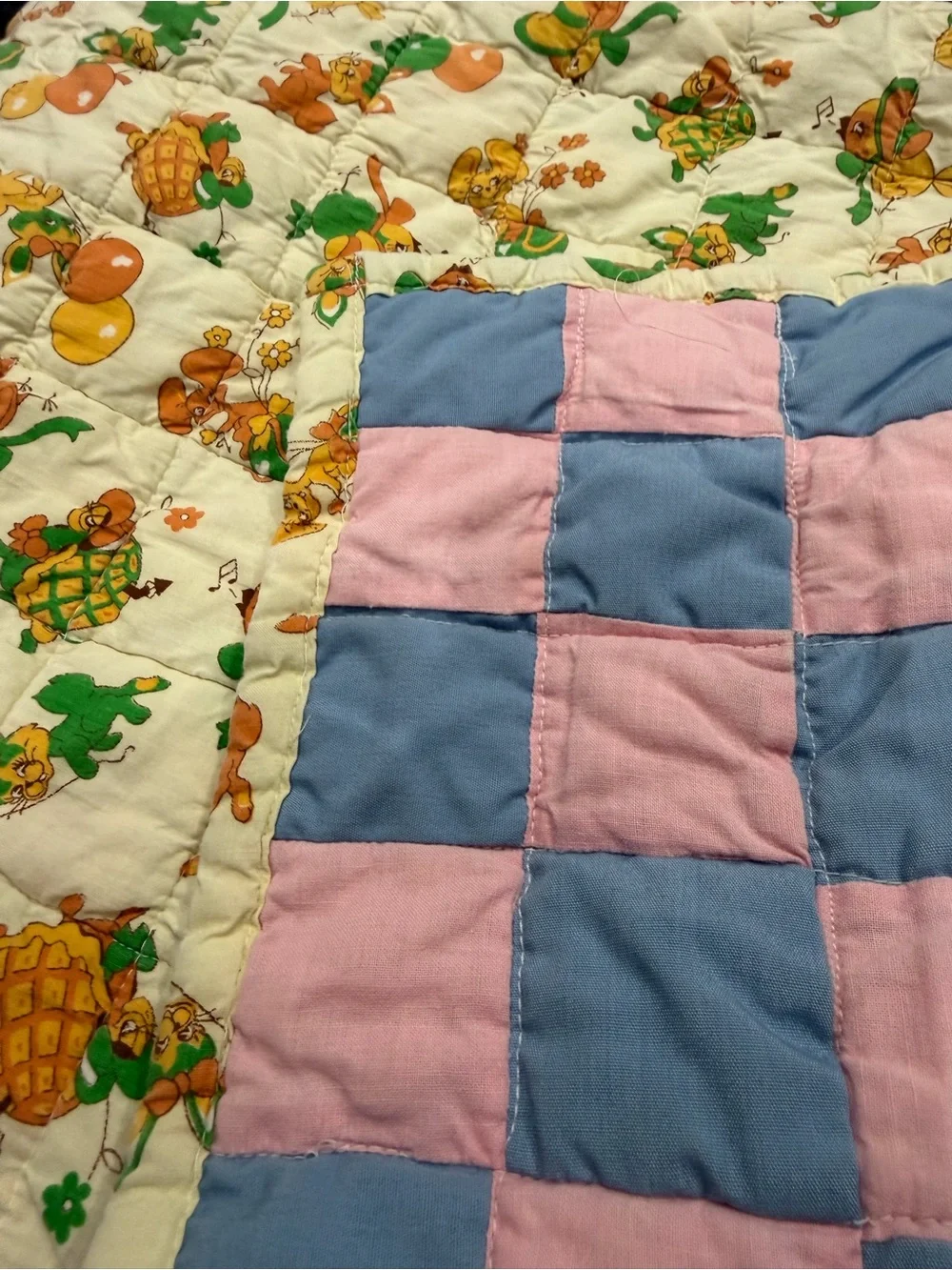 Lot of 3 Vintage Baby Quilts &. Blankets